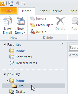 Outlook 2010 - New Folder 3