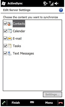 Windows Mobile 6.1 - Text Messages
