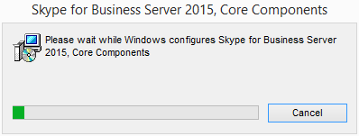 Skype for Business instalace Core Components