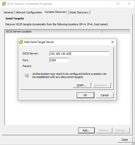 VMware vSphere konfigurace iSCSI Software Adapter 04