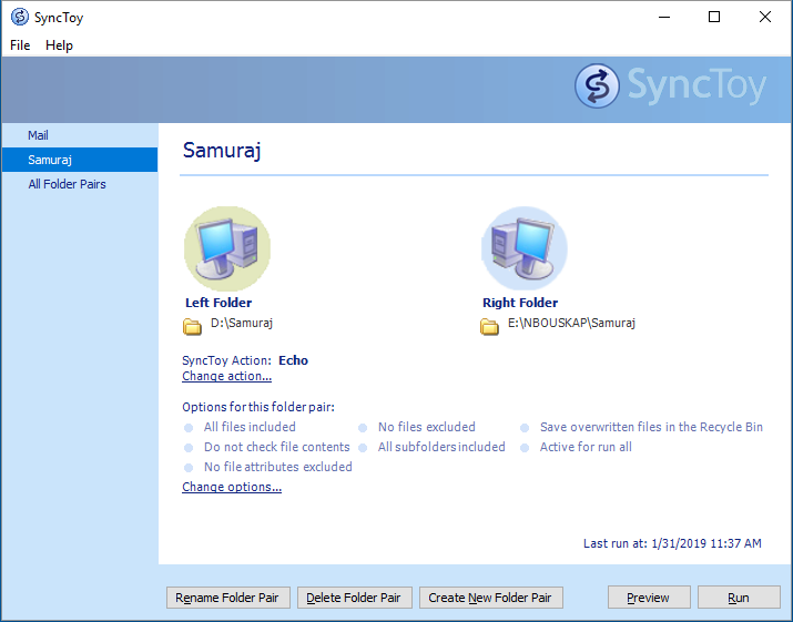 Microsoft SyncToy 2.1