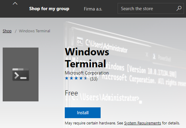 Microsoft Store for Business - instalace aplikace