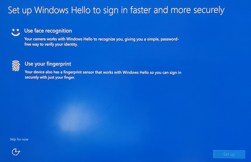 Windows Hello for Business  - registrace 2