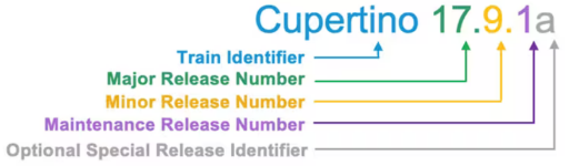 Cisco IOS XE označování verzí