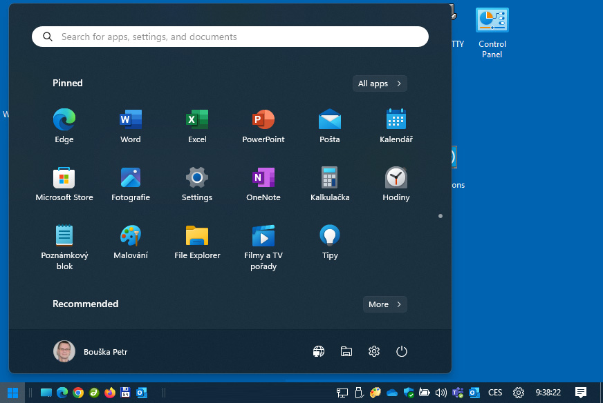 Windows 11 upravený vzhled