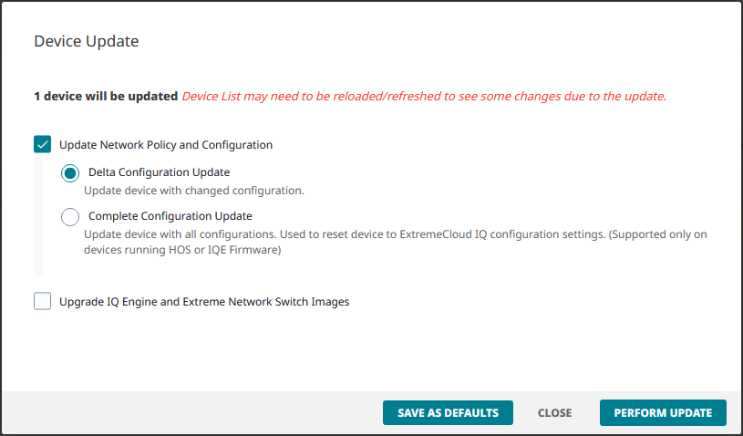 ExtremeCloud IQ - Update Network Policy and Configuration ExtremeCloud IQ - Update Network Policy and Configuration