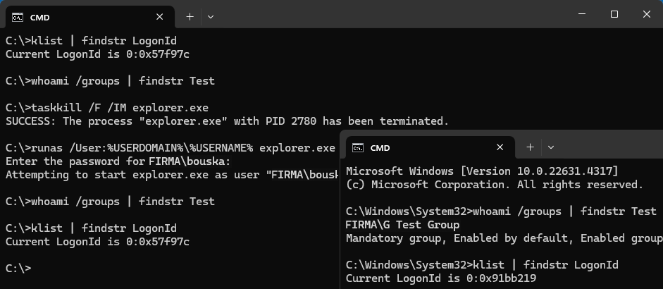 Obnovení členství uživatele ve skupině bez odhlášení Obnovení členství uživatele ve skupině bez odhlášení