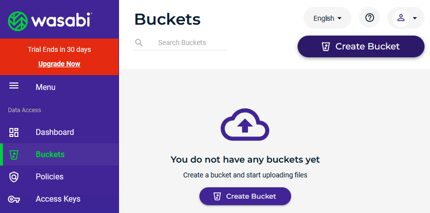 Wasabi - Create Bucket