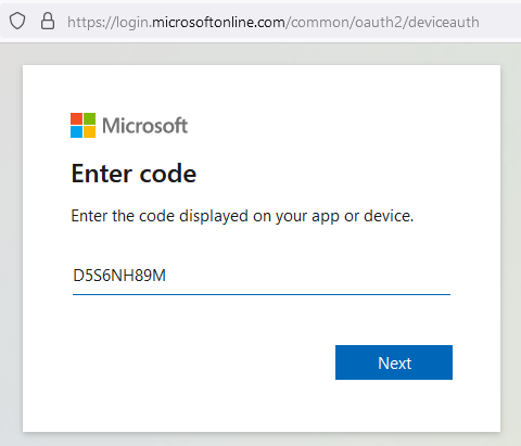 Microsoft Device Login - Authentication Broker