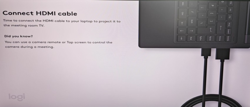 Rally Bar chyba - Connect HDMI cable