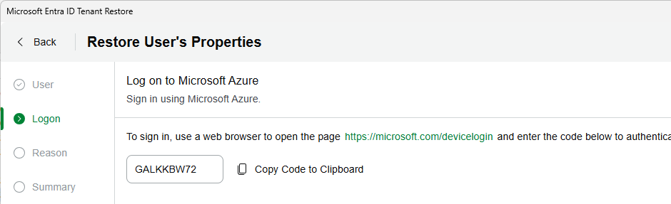 Veeam Backup & Replication - Entra ID Tenant Restore - Login Entra Veeam Backup & Replication - Entra ID Tenant Restore - Login Entra