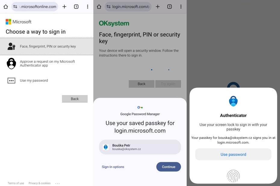 Android Sign-in local passkey Android Sign-in local passkey