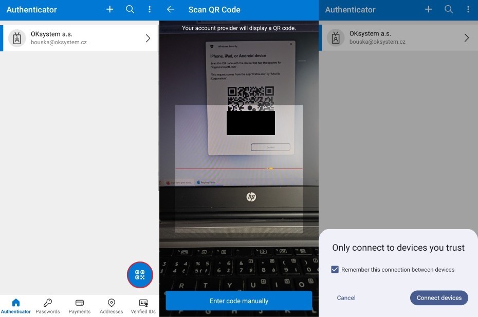 Authenticator Android - Scan QR Code Authenticator Android - Scan QR Code