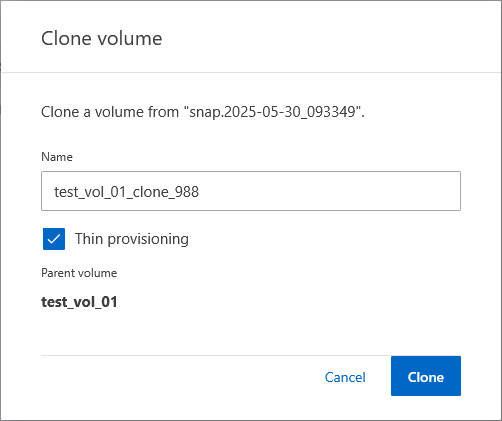 NetApp ONTAP - Clone volume - FlexClone NetApp ONTAP - Clone volume - FlexClone