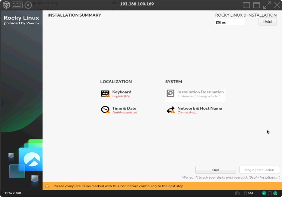 Veeam Hardened Repository ISO - GUI setup