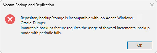 Veeam Backup & Replication - Backups - Move backup error