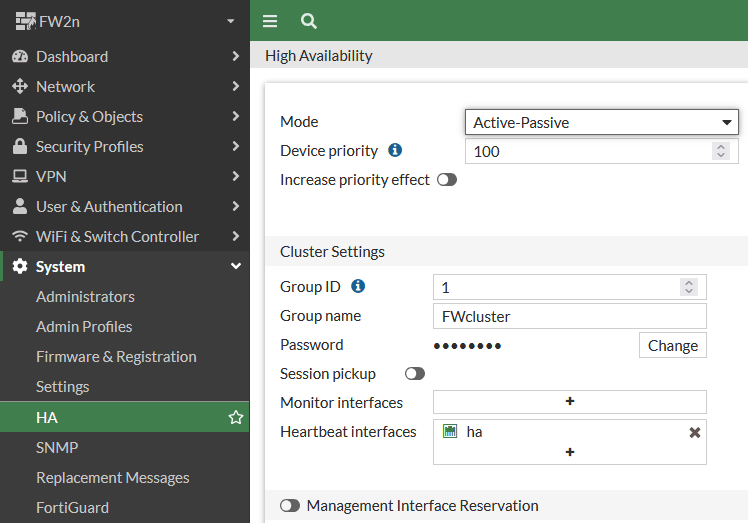 FortiGate 7.4 - System - HA - add to cluster