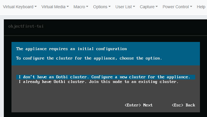 Object First - Configure a new cluster Object First - Configure a new cluster