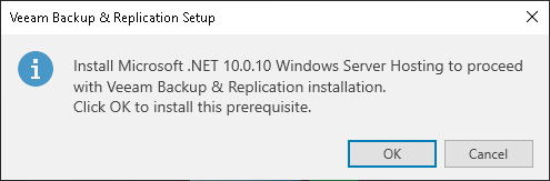Upgrade Veeam Backup & Replication 13.1 - .NET 10.0.10 Upgrade Veeam Backup & Replication 13.1 - .NET 10.0.10