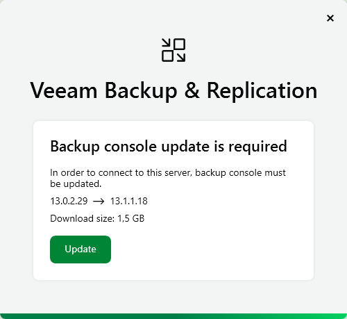Veeam Backup & Replication Console 13 update Veeam Backup & Replication Console 13 update