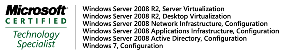 Microsoft Certified Technology Specialist